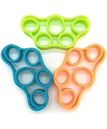 FEDBNET Finger Exerciser 1PCs Silicone Finger Training Rally Finger Resistance Band Grab Trainer Pull Ring Handle Green - Buy Online on GoSupps.com