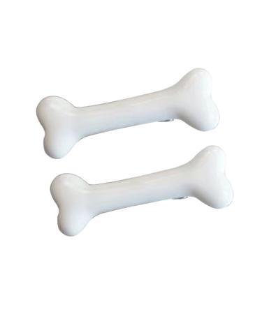 xbiez Dog Bone Hair Clip Plastic Bone Hair Barrettes Halloween Y2K Hair Pins Cosplay Party Accessories for Women Girls