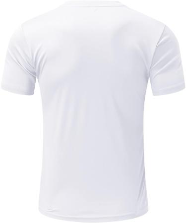 BEUU Men's Short Sleeve T-Shirt - 2022 Summer Cock Print Crewneck Tee in White XXL - Buy Online on GoSupps.com