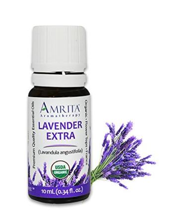 Lavender Extra Essential Oil 100% Pure Undiluted French Lavandula angustifolia Therapeutic Grade Premium Quality Aromatherapy Oil Tested & Verified 10ML Lavender 10 Fl Oz (Pack of 1)