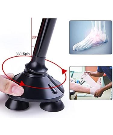 Folding Crutch Smart Walking Sticks for The Elderly Black Multifunctional Portable Lightweight Crutch with Alarm Function powerfully - Buy Online on GoSupps.com