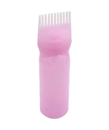 Root Comb Applicator Bottle Hair Oil Applicator Nice and Professional 120ml Hair dye Bottle applicator with Graduated Scale Brush Root Comb applicator Bottle Comb die Hair Color Pink