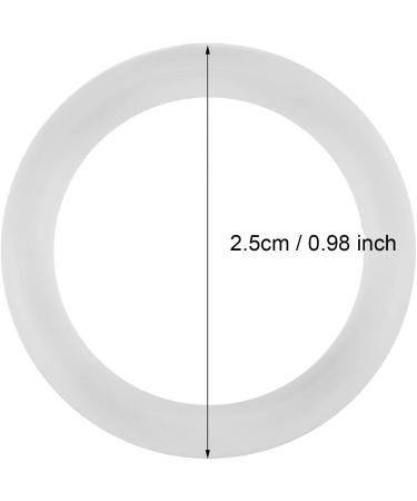 20 PCS Transparent Silicone O-Rings for Baby Pacifier Clips | Durable Dummy Buckle Chain Adapters - Buy Online on GoSupps.com