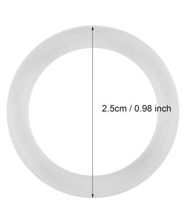 Buy 20 Safe Silicone O-Rings Baby Pacifier Clips - 2.5 cm Transparent Adapter for Baby Soothers - Buy Online on GoSupps.com