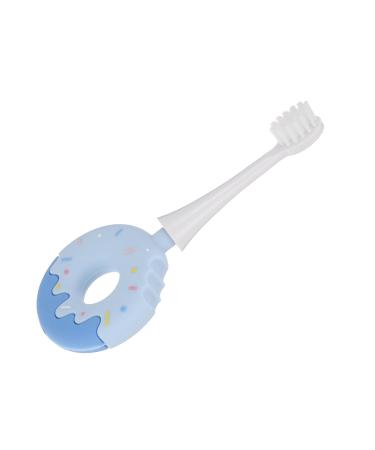 FOYTOKI Children's Toothbrush Toothbrush Silica Gel Cleaning Brush Portable Child Attachment For Children's Toothbrush 1 piece (1 pack) Blue