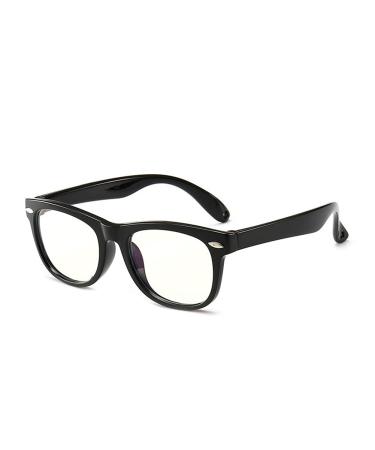 NA OUGE glasses against blue light in glasses against fatigue eyes for children for telephones computers TV video games girls boys black