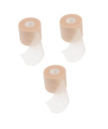 FRCOLOR 3 Rolls Sports Tape Sports Sponge Film Skin Bandage Breathable Sponge Film Athletic Tapes Shock-Proof Sponge Bandage Sports Wrist Tape Sports Bandage Tape Khakix3pcs 7X7X7CMx3pcs