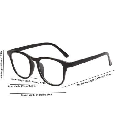 Porgeel Blue Light Blocking Glasses - Lightweight Anti-Glare Computer & Gaming Glasses for Women & Men - Black - Buy Online on GoSupps.com