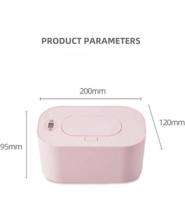 Adjustable Wiping Warmer for Babies - Portable 3 Temperature Modes & USB Dispenser - Ideal for Home & Travel (Pink) - Buy Online on GoSupps.com