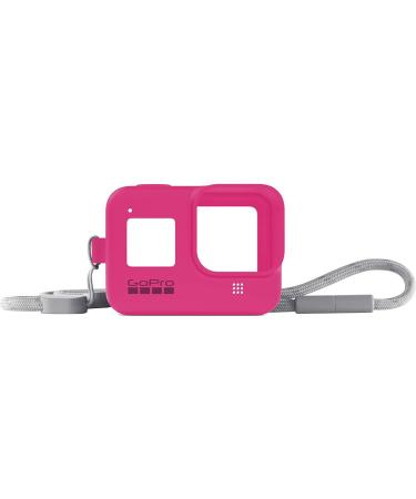 GoPro Case + Lanyard for HERO8 Black - Electric Pink (Official Accessory) Pink