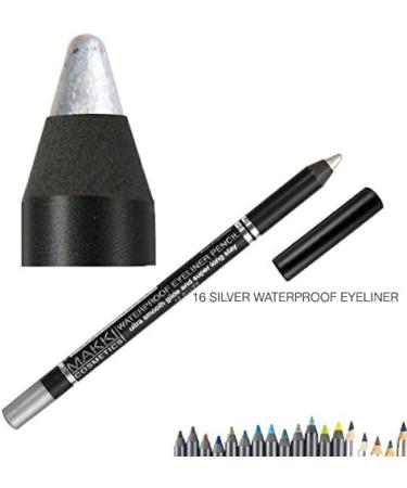 Waterproof Silver Eyeliner - Glide on Eye Liner in Shade 16 - Buy Online on GoSupps.com
