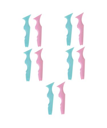 DOITOOL 10 Pcs Silicone Beauty Ruler Eyeshadow Eyelash Mascara Eyeliner Guide Template Sample With Wings