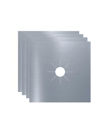 Burner Non-Stick Heat- Double-Thick Reusable Stove Burner Cover Stove Protector For Kitchen Stove Cuttable Kitchen Cleaning Supplies Kitchen Counter Wipes (Silver One Size) Silver One Size