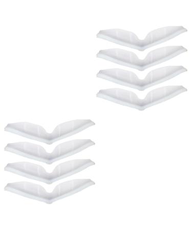 Healeved Face Mask 8 pcs Anti- facial accessories face cover fog Preventer self Foggy Preventer spray nose bridge 12X4X1cmx2pcs Whitex2pcs