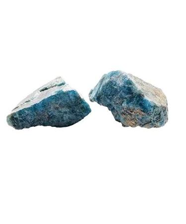 2pc Natural Rare Crystal Gemstones Blue Apatite Rough Stone Crystals and Minerals ERBDRGAZ