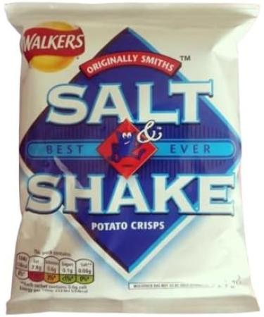 Walkers Salt & Shake Multipack Crisps6x24g | Salt & Shake Potato Crisps with Separate Salt Sachet.No artificial colours. No MSG. Suitable for vegetarians. Salt & Shake 24.00 g (Pack of 6) - Buy Online on GoSupps.com