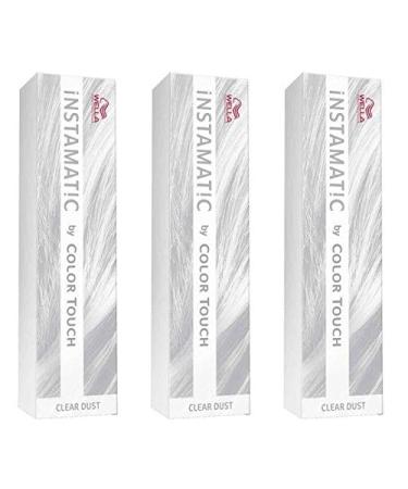 Pack of 3 Wella Color Touch Instamatic 60 ml Clear Dust