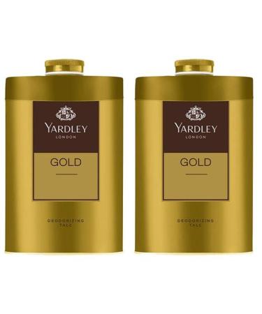 2 x 100gm Yardley London Gold Deodorizing Talcum Powder for Men