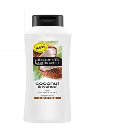 Alberto-Balsam-Coconut-Lychee-Shampoo-350ml Fancy an exotic escape This heavenly scented coconut & lychee shampoo nourishes your hair and adds shine. by Alberto Balsam