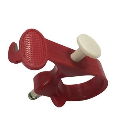 Needle Puller  3 in 1 Thread Cutter Sewing Thimble Shielded Protector Pin Needles Quilting Craft Accessories DIY Sewing Tools(red)