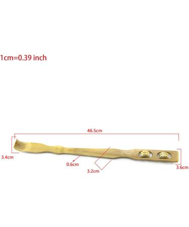 Durable Bamboo Body Roller Stick 1pcs Back Scratcher & Self-Massage Device for Lymph Fluid Relief - Buy Online on GoSupps.com