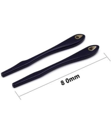 Dookaa Glasses Brackets - 2 Pairs of Black End Tips & Ear Socks for Thin Metal Glasses - Replacement Hose Sleeves - Buy Online on GoSupps.com