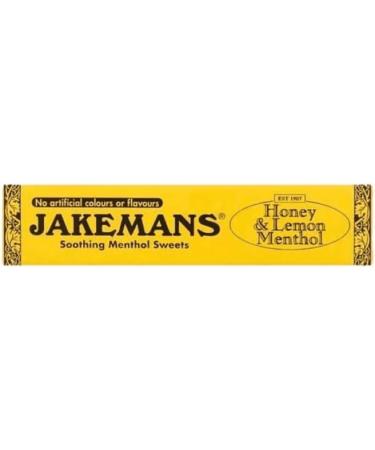 Jakemans Honey & Lemon Flavour - 41g stick pack - Pack of 3 - Soothing menthol sweets - Suitable for vegetarians - Buy Online on GoSupps.com