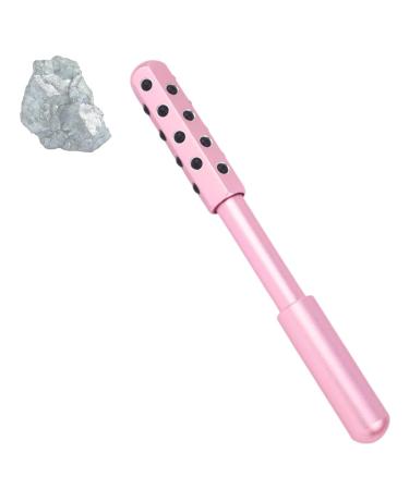 Radiance Roll 24 Germanium Stone Roller for Holistic Skincare to Improved Circulation - Uplift Massaging Beauty with 24 Germanium Stones Rose Gold