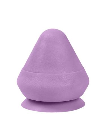 BLBTEDUAMDE Silicone Massage Cone Solid Adsorption Ball Yoga Massager for Lumbar Muscles Back and Foot (Color : Purple-TPE)