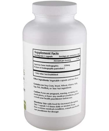 One Planet Nutrition Nano Andrographis 500 mg Veggie Capsules (120 Servings) Andrographis paniculata Extract Nano for Superior Absorption Supports Overall Wellness Non-GMO Vegan Gluten-Free - Buy Online on GoSupps.com