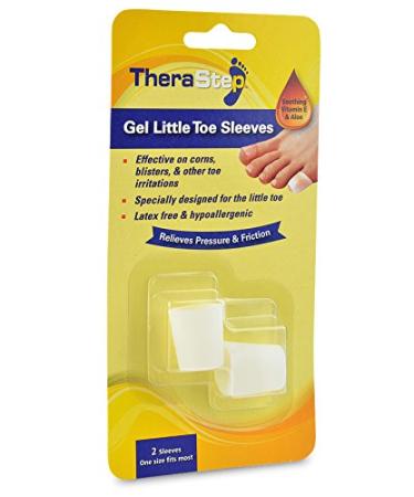 Silipos Gel Little Toe Sleeves for Corns Calluses Blisters and Pinky Toe Irritations Item 7019 1 Size Fits Most 2 per Package