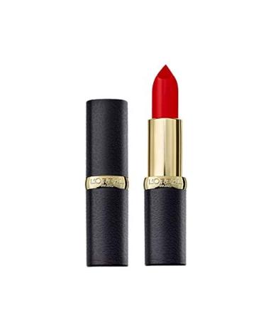 L'Or al Paris Color Riche Matte 344 Retro Red Matt lipstick with nourishing oils creamy texture for maximum lip comfort No. 344 Crimsession Obsession - Buy Online on GoSupps.com