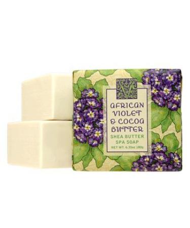 French Milled Soap Favors (Set of 12) (African Violet & Cocoa Butter)