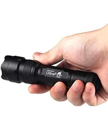 ULTRAFIRE UV LED Torch 395-405 nm Black Light Adjustable Focus Super Power Ultraviolet Flashlight Single Mode Mini UV Torch for Pet Urine Stain Curing UV Glue Leak Detector 502UV - Buy Online on GoSupps.com