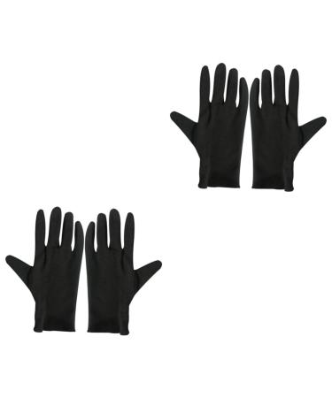 FOMIYES 24 Pairs Sleep Lotion Cotton Gloves for Dry Hands Industrial Spa Lotion Glove Cotton Protective Gloves Moisturizing Eczem Black Gloves Work Gloves Exam Women's Clothing Elastic