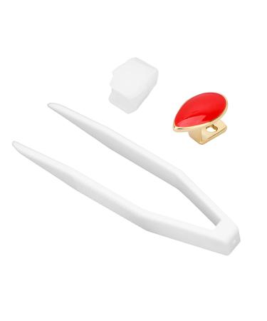 Single Tooth Hiphop Tooth Single Removable Mouth Teeth Halloween Dentures Ornaments (Red)