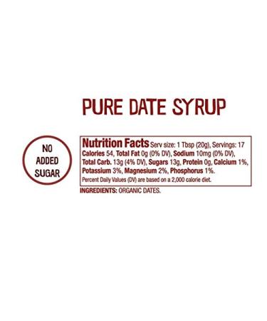 Date Lady Organic Date Syrup 12oz Squeeze Bottle | Vegan, Paleo, Gluten-free, Kosher (3-Pack) - Buy Online on GoSupps.com