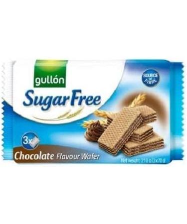 Sugar Free Wafer Bundle with Gullon Sugar Free Chocolate Flavour Wafer 3x70g x3 and Sugar Free Vanilla Flavour Wafer 3x70g x3 (6 Pack) - Buy Online on GoSupps.com