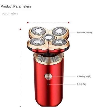 KouRy 5 in 1 Electric Shaver for Men - Bald Head Razor Hair Clippers & Grooming Kit - Fast-Charging Waterproof (Red - Buy Online on GoSupps.com