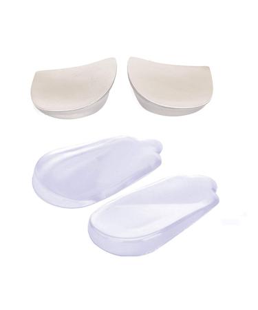 NEPPT Orthopedic Insoles Heel Inserts Lift Shoe Wedge Silicone Knee Pads Women and Men Corrective Pronation Supination Medial Lateral 2 Pairs Kit