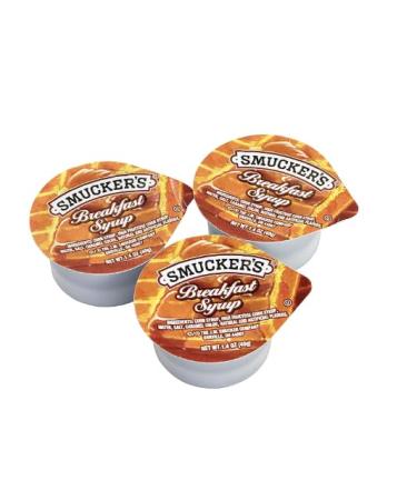 Breakfast Sryup Individual Pack Perfection: 20 Smucker On-the-Go Portion Cups + Bonus Keychain by PaLiSoL CREATiONS! Single Serve for Travelers & Meal Prep Total Sweetness in Every Sip | Sirop de table Individuel - 30 ml
