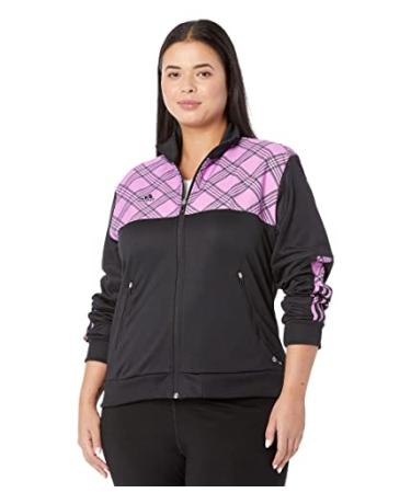 adidas Women's Tiro Track Jacket X-Large Black/Pulse Lilac