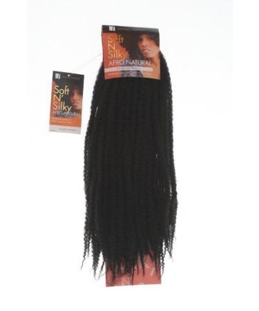 Sensationnel Afro Twist Braid. Colour 1B: BLACK. Soft and Silky Afro Natural