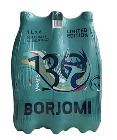 Buy Borjomi Sparkling Mineral Carbonated Water 1.0L Plastic Bottles (Pack of 6) International Shipping Available - Buy Online on GoSupps.com