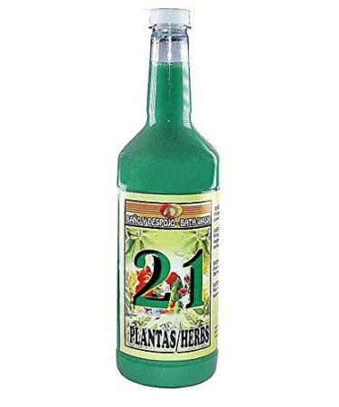 1 Bottle Extra Large 21 Herbs 21 Plants Bath WASH BANO Y DESPOJO 32OZ Spiritual Magick Wicca 1 Count (Pack of 1)