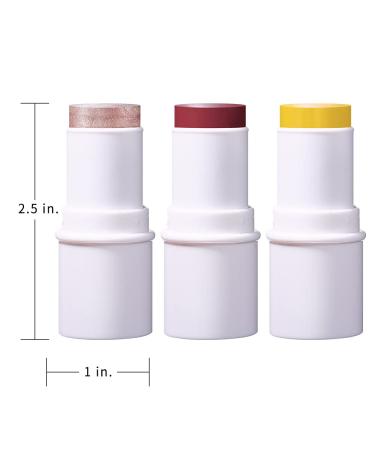 KIMUSE Cosmetics Multi Stick Trio - Cream Blush, Highlighter & Moisturizer Combo for Older Women - 3 Pack Makeup Sticks - Buy Online on GoSupps.com