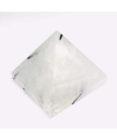 FEECOZ 1pc 7 Natural Black Tourmaline Quartz Crystal Pyramid - 50mm Energy Ornaments for Home & Healing - Buy Online on GoSupps.com