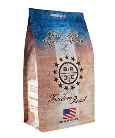 Black Rifle Coffee Freedom Roast (Medium Roast) Ground 12 Ounce Bag, Medium Roast Ground Coffee, America's Coffee With a Hint of Chocolate and Vanilla Tasting Notes, Helps Supports Veterans and First Responders Freedom Roast (Medium Roast) 12 Ounce (Pack 