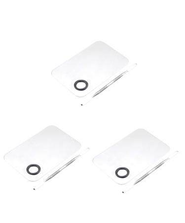 Buy FRCOLOR 3pcs Stainless Steel Makeup Palette & Spatula Set - Perfect for Cosmetics & Nail Art - International Shipping Available - Buy Online on GoSupps.com