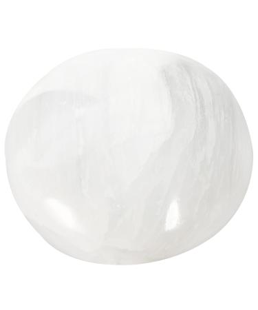 FRCOLOR Palm Stone Oval Stone Chic Stone Adornment Pocket Gemstone Natural Stone Adornment Gemstones for Kids Mini Office Supplies Mini Toy Jade Stone Decor Lovely Craft Stone Plaster Transparent 7X5X5CM